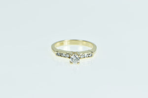 14K 0.33 Ctw Diamond Classic Engagement Ring Yellow Gold