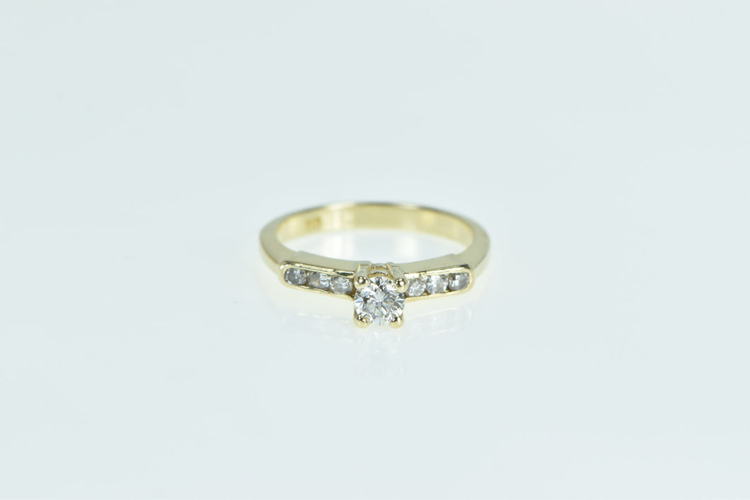 14K 0.33 Ctw Diamond Classic Engagement Ring Yellow Gold