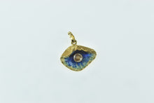 Load image into Gallery viewer, 18K 3D Venus Enamel Oyster Sim. Pearl Statement Charm/Pendant Yellow Gold