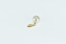 Load image into Gallery viewer, 18K Vintage 7.9mm Pearl Classic Simple Fashion Pendant Yellow Gold