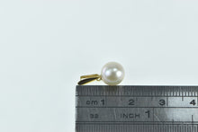 Load image into Gallery viewer, 18K Vintage 7.9mm Pearl Classic Simple Fashion Pendant Yellow Gold