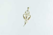 Load image into Gallery viewer, 10K Victorian Pearl Diamond Seed Pearl Drop Pendant Yellow Gold