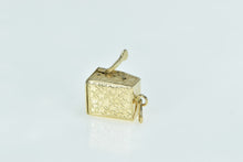 Load image into Gallery viewer, 10K 3D Articulated Atlantic City Slot Machine Charm/Pendant Yellow Gold