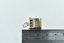 Load image into Gallery viewer, 10K 3D Articulated Atlantic City Slot Machine Charm/Pendant Yellow Gold