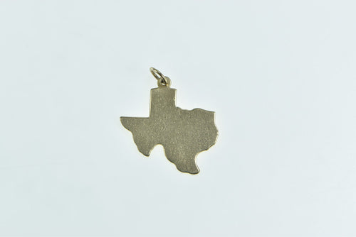 14K Texas State Cut Out Travel Souvenir Charm/Pendant Yellow Gold