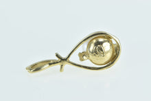 Load image into Gallery viewer, 14K Pearl Vintage Diamond Accent Classic Pendant Yellow Gold