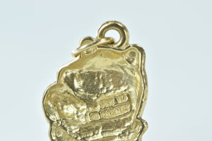 14K Walt Disney Productions Winnie The Pooh Charm/Pendant Yellow Gold
