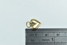 Load image into Gallery viewer, 14K Puffy Heart Forget Me Not Love Symbol Charm/Pendant Yellow Gold