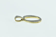 Load image into Gallery viewer, 14K O Letter Monogram Name Diamond Encrusted Pendant Yellow Gold