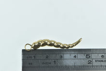 Load image into Gallery viewer, 14K Puffy Italian Horn Spiritual Protection Symbol Pendant Yellow Gold