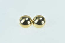 Load image into Gallery viewer, 14K 19.6mm Vintage Domed Rounded Statement Earrings Yellow Gold