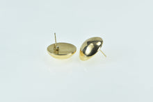 Load image into Gallery viewer, 14K 19.6mm Vintage Domed Rounded Statement Earrings Yellow Gold