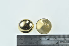 Load image into Gallery viewer, 14K 19.6mm Vintage Domed Rounded Statement Earrings Yellow Gold