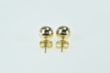 Load image into Gallery viewer, 14K 6.9mm Classic Ball Sphere Stud Fashion Simple Earrings Yellow Gold