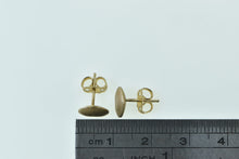 Load image into Gallery viewer, 14K Satin Finish Heart Love Symbol Stud Earrings Yellow Gold