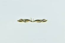 Load image into Gallery viewer, 14K Diamond Vintage Striped Twist Statement Stud Earrings Yellow Gold