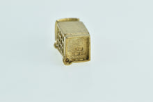 Load image into Gallery viewer, 9K 3D Articulated London Phone Box Souvenir Charm/Pendant Yellow Gold