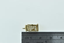 Load image into Gallery viewer, 9K 3D Articulated London Phone Box Souvenir Charm/Pendant Yellow Gold