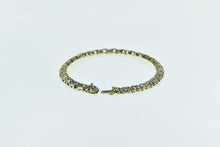 Load image into Gallery viewer, 10K 0.90 Ctw Diamond X Link Criss Cross Tennis Bracelet 7.25&quot; Yellow Gold