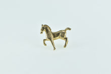 Load image into Gallery viewer, 14K Prancing Horse Pony Equestrian Lapel Pin/Brooch Yellow Gold