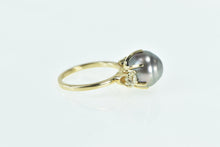 Load image into Gallery viewer, 14K Vintage Pearl 0.99 Ctw Old Euro Diamond Ring Yellow Gold