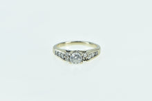 Load image into Gallery viewer, 14K 0.95 Ctw Classic Three Diamond Engagement Ring White Gold