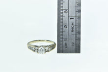 Load image into Gallery viewer, 14K 0.95 Ctw Classic Three Diamond Engagement Ring White Gold