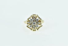Load image into Gallery viewer, 14K 0.46 Ctw Diamond Vintage Flower Cluster Ring Yellow Gold