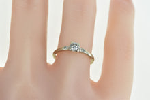 Load image into Gallery viewer, 18K 0.30 Ctw 1940&#39;s Diamond Classic Engagement Ring White Gold