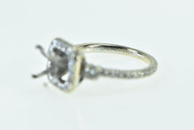 Load image into Gallery viewer, 18K 0.75 Ctw Diamond Halo Engagement Setting Ring White Gold