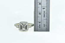 Load image into Gallery viewer, 18K 0.75 Ctw Diamond Halo Engagement Setting Ring White Gold