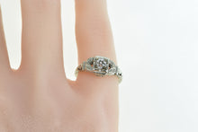 Load image into Gallery viewer, 18K 0.30 Ct Old European Cut Diamond Engagement Ring White Gold