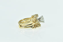 Load image into Gallery viewer, 14K 14K 0.85 Ctw Diamond Engagement Bridal Set Ring Yellow Gold