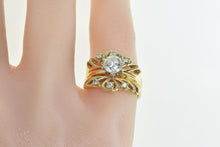 Load image into Gallery viewer, 14K 14K 0.85 Ctw Diamond Engagement Bridal Set Ring Yellow Gold