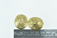 Load image into Gallery viewer, 14K SeidenGang Athena Neoclassical Diamond Clip Earrings Yellow Gold