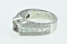 Load image into Gallery viewer, Platinum 1.57 Ctw Diamond Princess Engagement Setting Ring