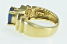 Load image into Gallery viewer, 18K LeVian Oval Natural Sapphire Diamond Statement Ring Yellow Gold