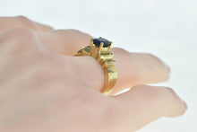 Load image into Gallery viewer, 18K LeVian Oval Natural Sapphire Diamond Statement Ring Yellow Gold