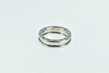 Load image into Gallery viewer, 18K BVLGARI Designer Band B Zero Wedding Band Ring White Gold