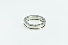 Load image into Gallery viewer, 18K BVLGARI Designer Band B Zero Wedding Band Ring White Gold