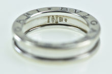 Load image into Gallery viewer, 18K BVLGARI Designer Band B Zero Wedding Band Ring White Gold