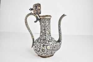 Sterling Silver Jacobi & Jenkins Antique Floral Coffee Tea Pot