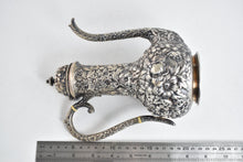 Load image into Gallery viewer, Sterling Silver Jacobi &amp; Jenkins Antique Floral Coffee Tea Pot