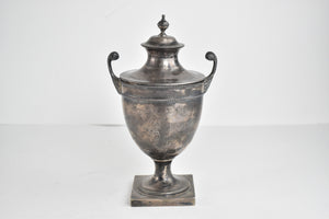 Sterling Silver 1914 Harry Freeman Lidded Trophy Pot Urn 8"