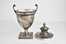 Load image into Gallery viewer, Sterling Silver 1914 Harry Freeman Lidded Trophy Pot Urn 8&quot;