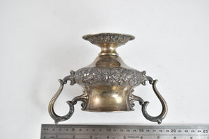 Sterling Silver Schofield Co Repousse Floral Sugar Pot 1385