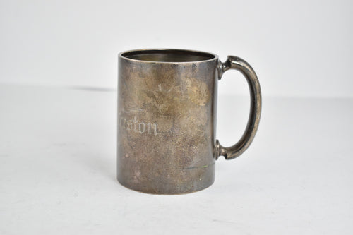 Sterling Silver Gorham Name Engraved Baby Cup Antique Mug