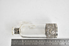 Load image into Gallery viewer, Sterling Silver Picnic Glass Cruet Dressing Bottle