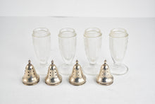 Load image into Gallery viewer, Sterling Silver Salt Pepper Herb Shaker Seasoning Set (4 pcs)