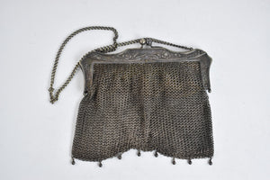 German Art Nouveau Antique Mesh Chain Purse